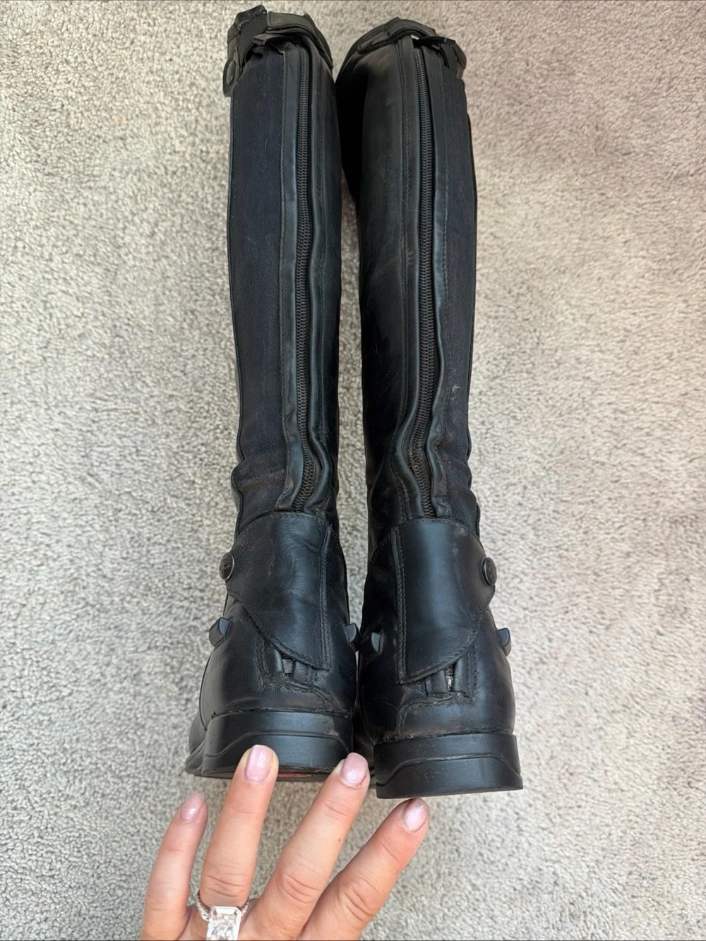 Parlanti Denver Womens Black Tall Boots Size 35 M H Great Condition $1190